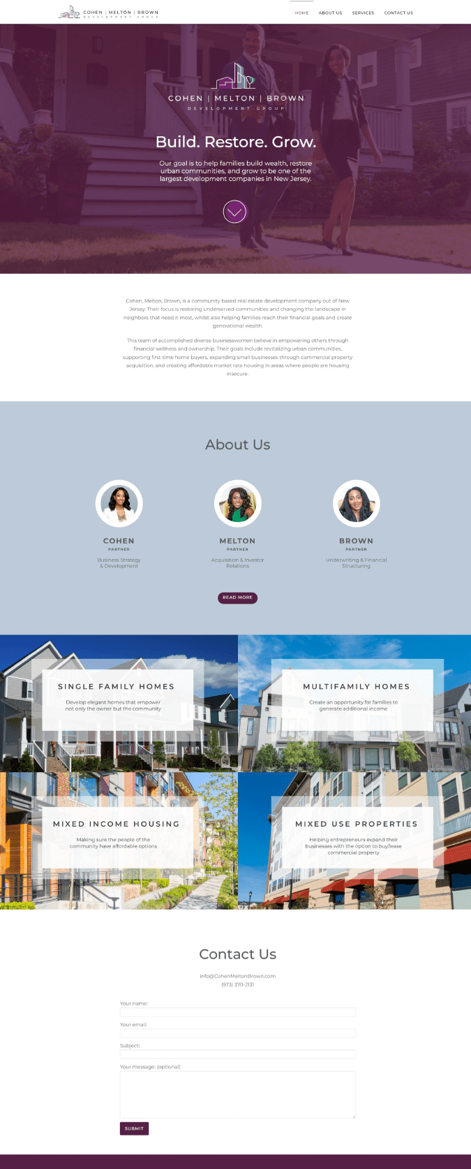 Affordable real estate website design